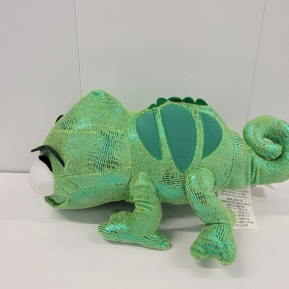 Disney Tangled Pascal Chameleon Metallic Green Shimmer Plush Pillow‎ 18